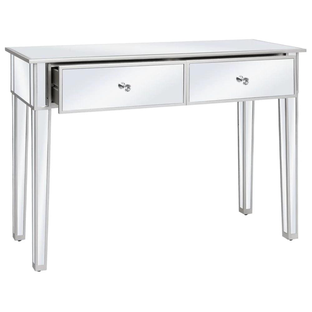 Mirrored Console Table vidaXL MDF and Glass 106.5x38x76.5 cm by vidaXL