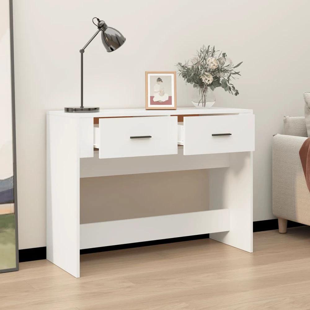 Console Table vidaXL White 100x39x75 cm Engineered Wood by vidaXL