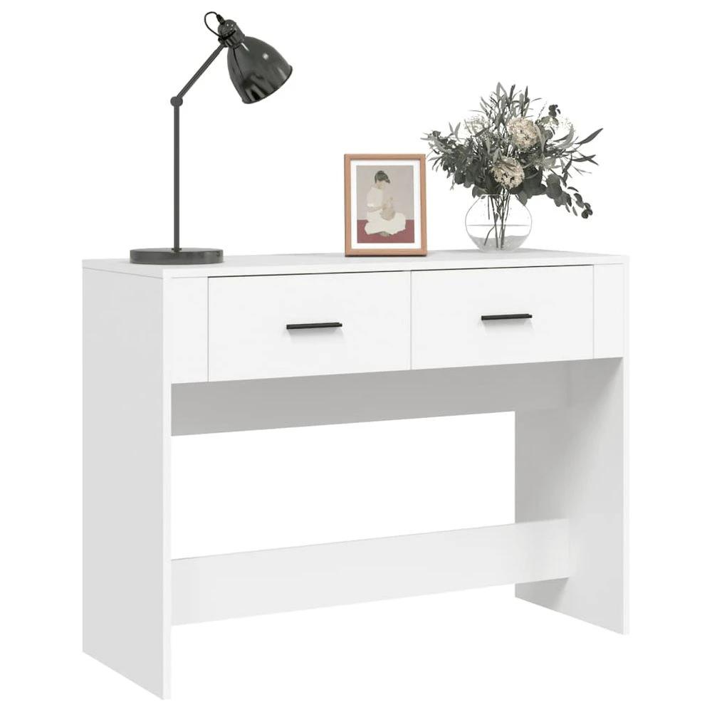 Console Table vidaXL White 100x39x75 cm Engineered Wood by vidaXL