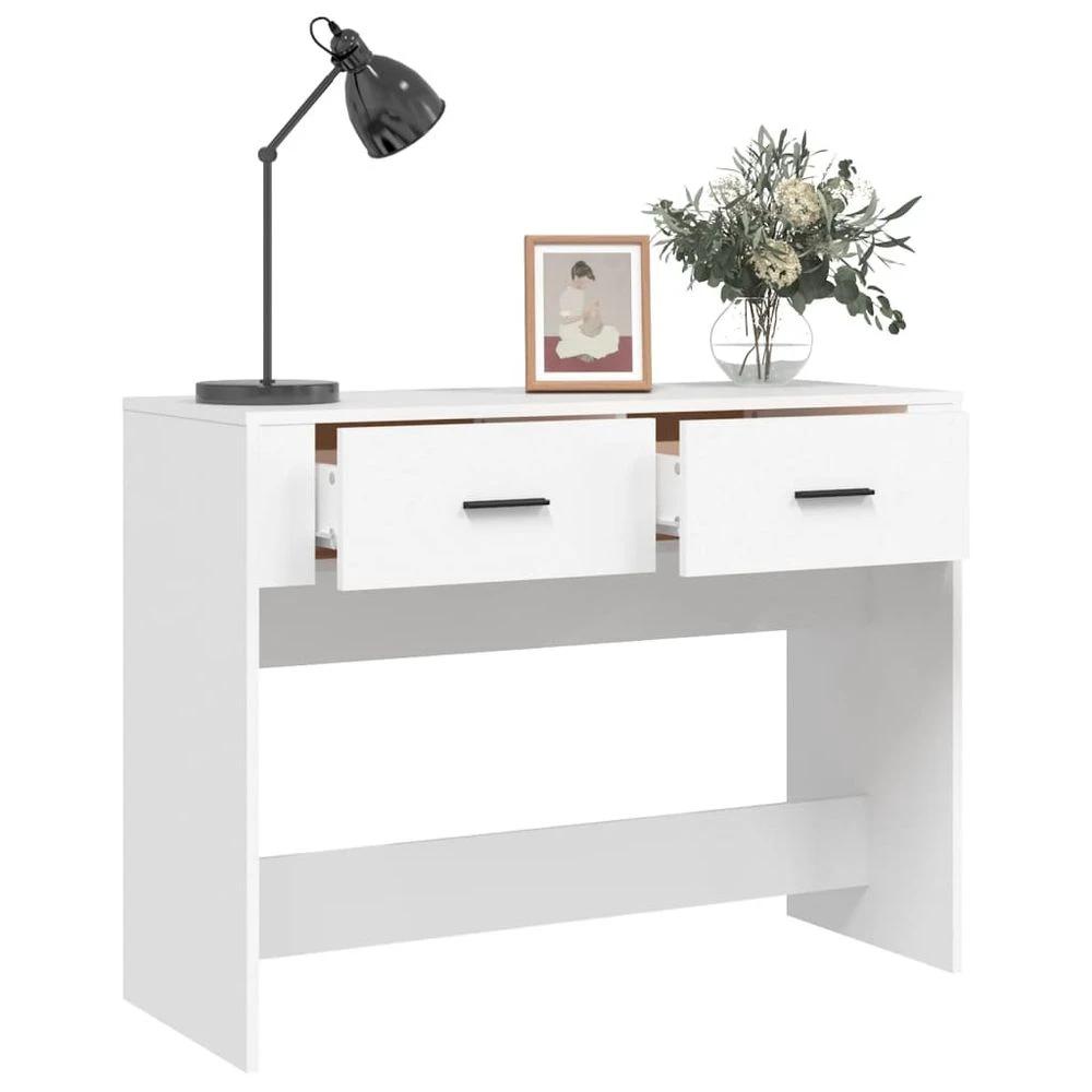 Console Table vidaXL White 100x39x75 cm Engineered Wood by vidaXL