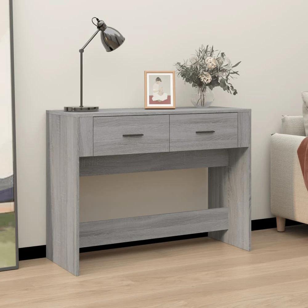 Console Table vidaXL White 100x39x75 cm Engineered Wood by vidaXL