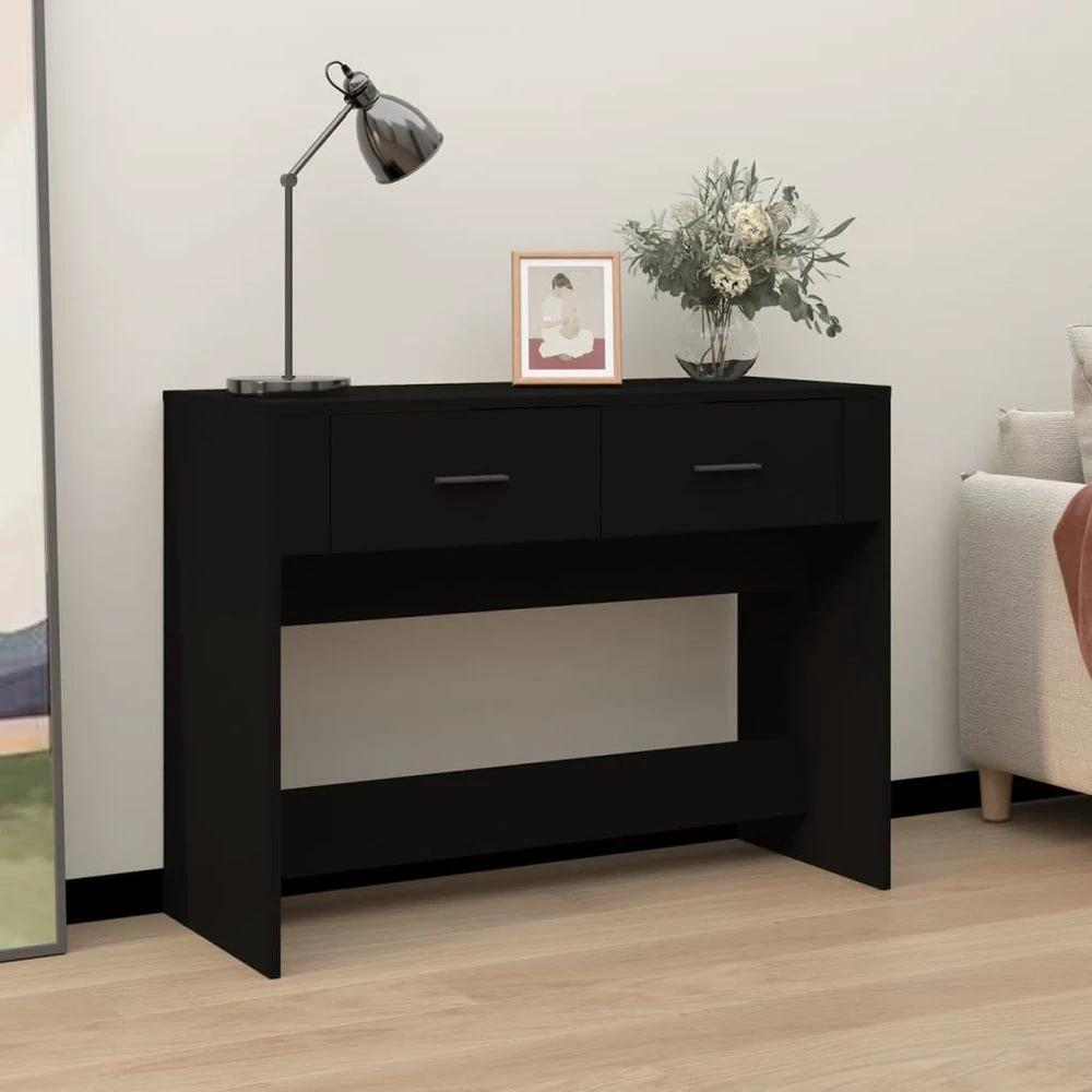 Console Table vidaXL White 100x39x75 cm Engineered Wood by vidaXL