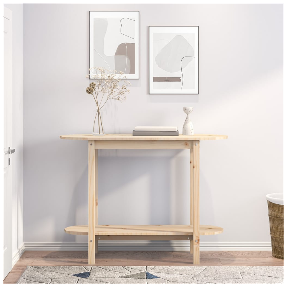 Console Table 110x40x80 cm vidaXL Solid Wood Pine by vidaXL