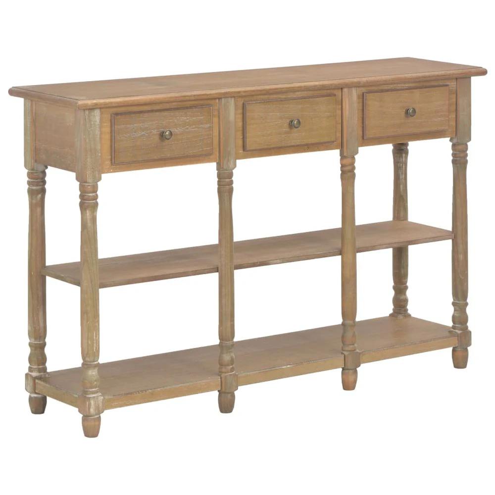 Console Table vidaXL White 120x30x76 cm MDF by vidaXL