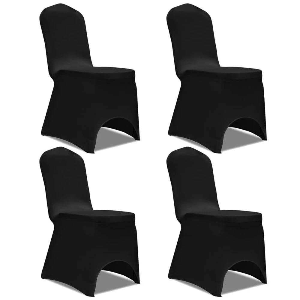 Chair Cover Stretch White 12 pcs vidaXL by vidaXL