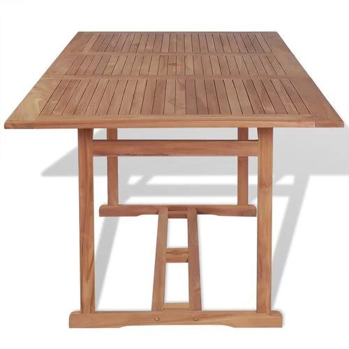 Garden Table 180x90x75 cm Solid Teak Wood by vidaXL
