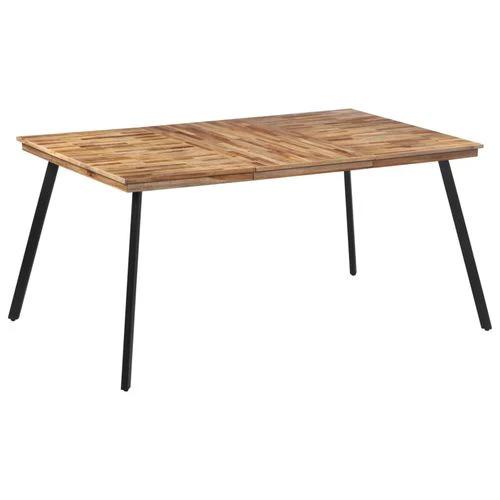vidaXL Dining Table 169x98.5x76 cm Solid Wood Teak -