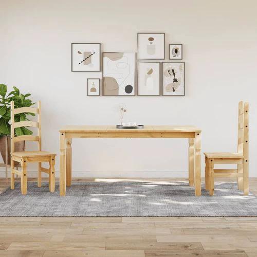 vidaXL Dining Table Corona 160x80x75 cm Solid Wood Pine by vidaXL