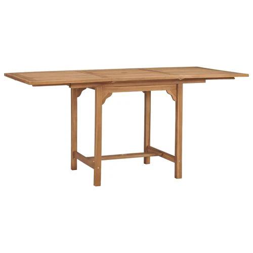 vidaXL Extending Garden Table (110-160)x80x75cm Solid Teak Wood by vidaXL
