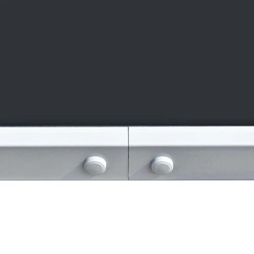 vidaXL Garden Table 150x90x74 cm Black Steel by vidaXL