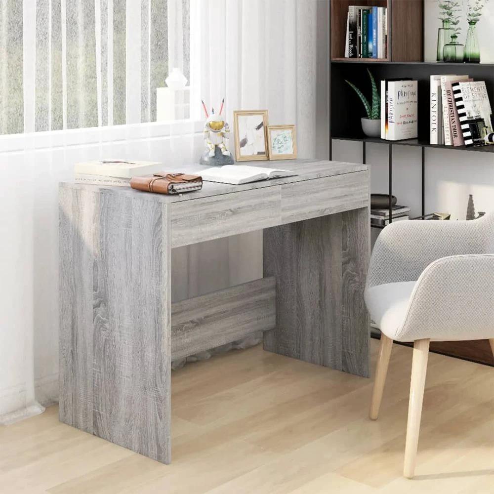 Desk Grey Sonoma 101x50x76.5 cm vidaXL Engineered Wood by vidaXL