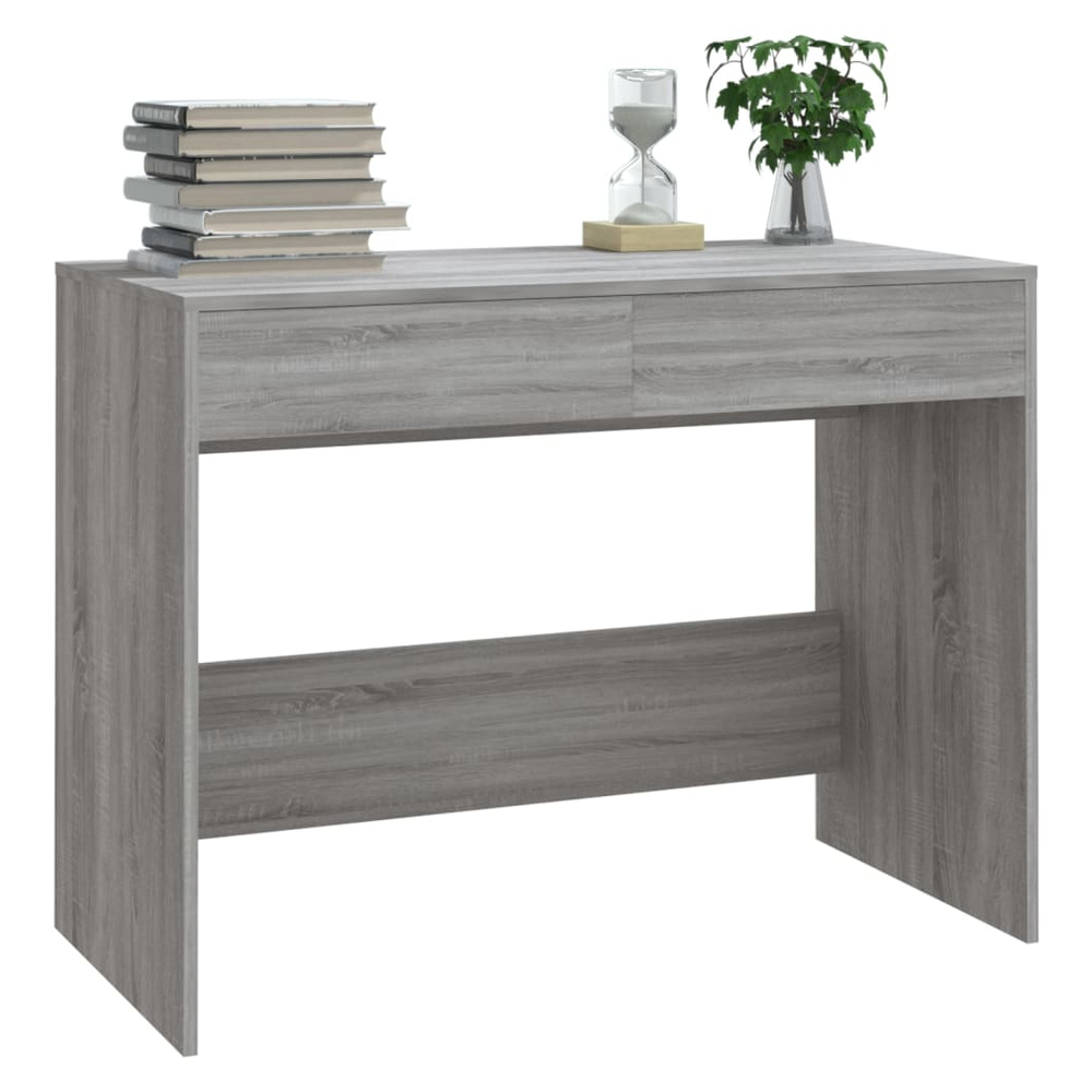 vidaXL Desk Grey Sonoma 101x50x76.5 cm vidaXL Engineered Wood - Desks Desk