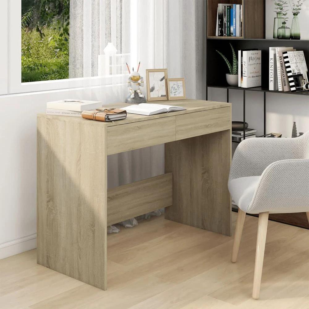 vidaXL Desk Grey Sonoma 101x50x76.5 cm vidaXL Engineered Wood - Desks Desk