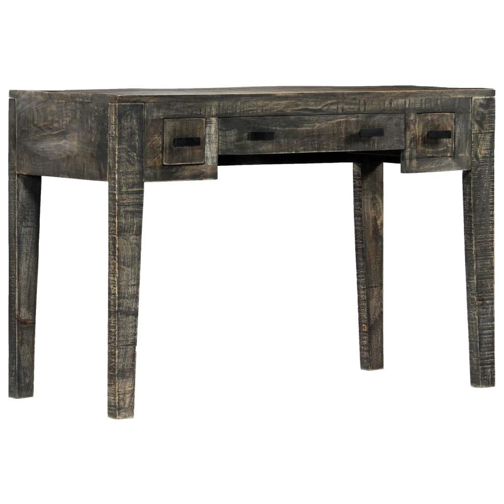 vidaXL Desk Black 110x50x75 cm vidaXL Solid Mango Wood - Desks Desk