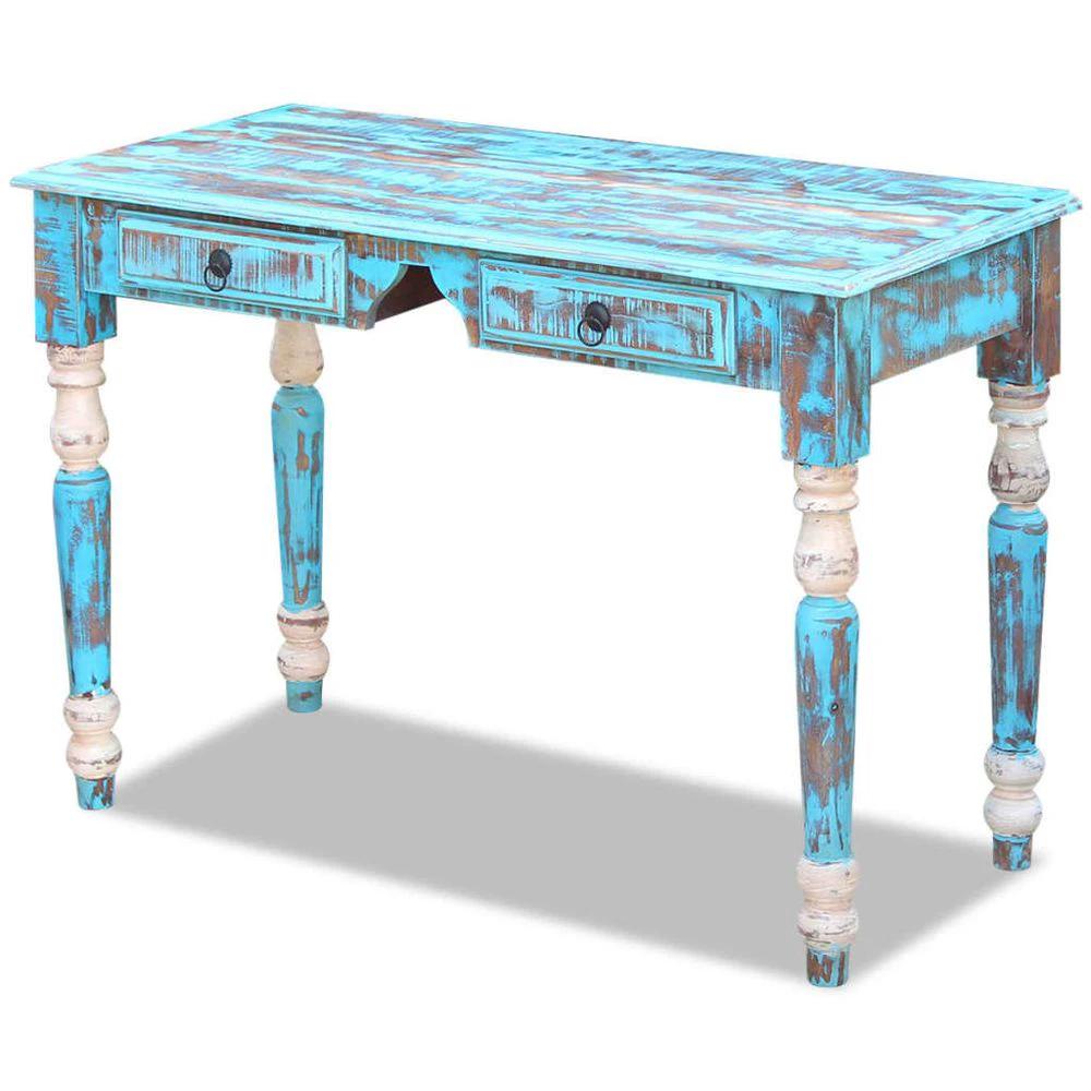 Desk Solid Reclaimed Wood vidaXL by vidaXL
