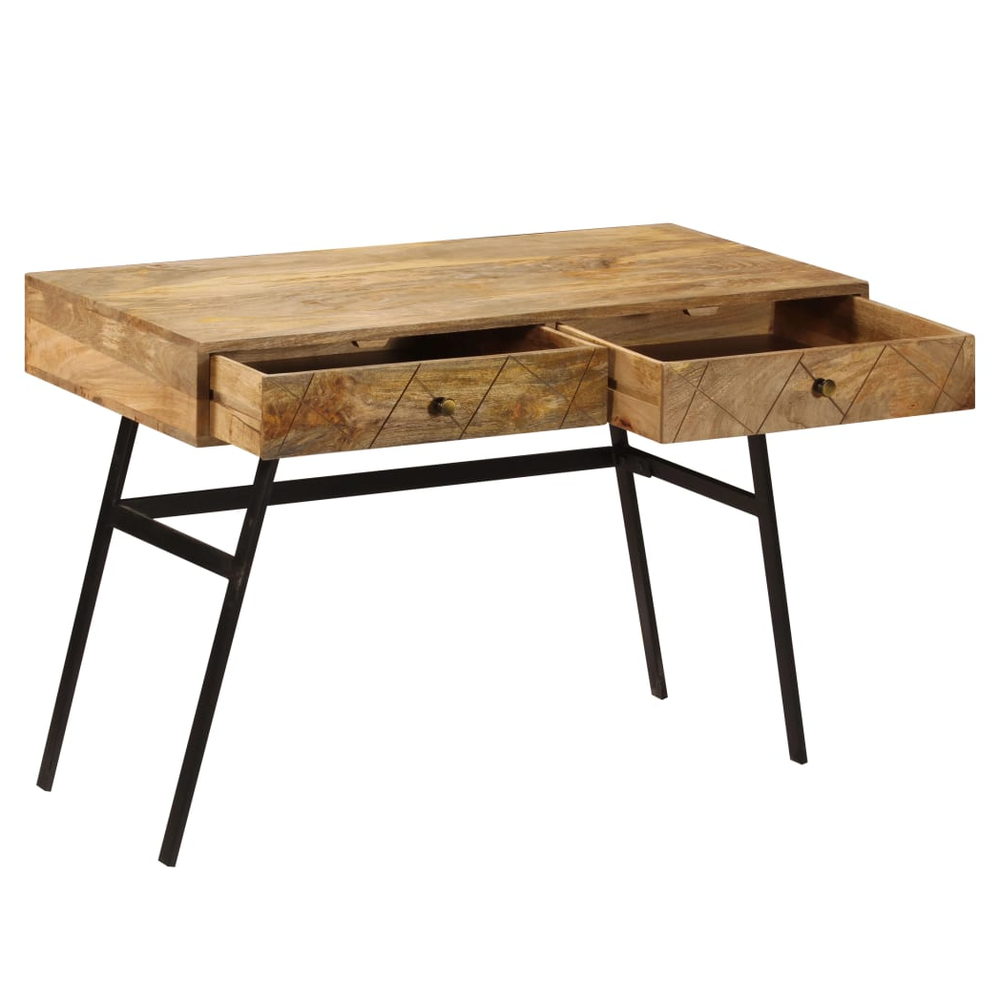 vidaXL Writing Desk with Drawers Solid Mango Wood 110x50x76 cm by vidaXL
