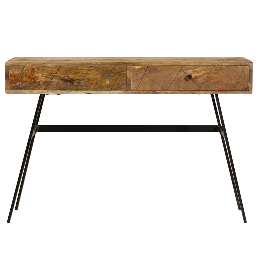 vidaXL Writing Desk with Drawers Solid Mango Wood 110x50x76 cm by vidaXL