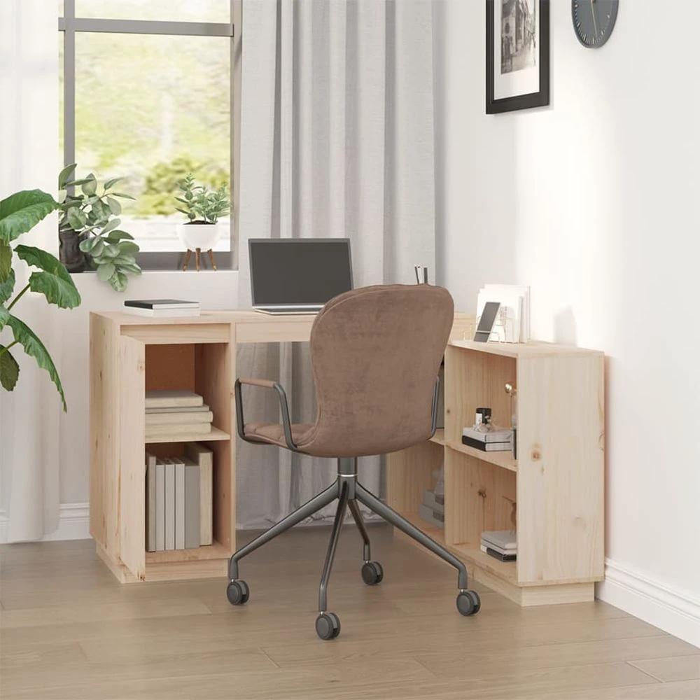 Desk 110x50x75 cm Solid Wood Pine vidaXL by vidaXL