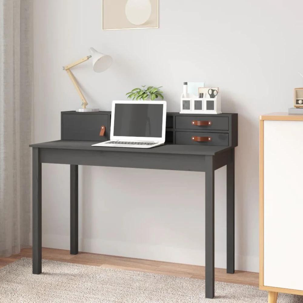 Desk 110x50x93 cm Solid Wood Pine by vidaXL