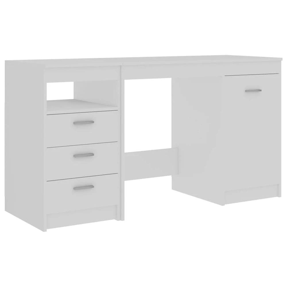 Desk White 140x50x76 cm vidaXL Engineered Wood by vidaXL