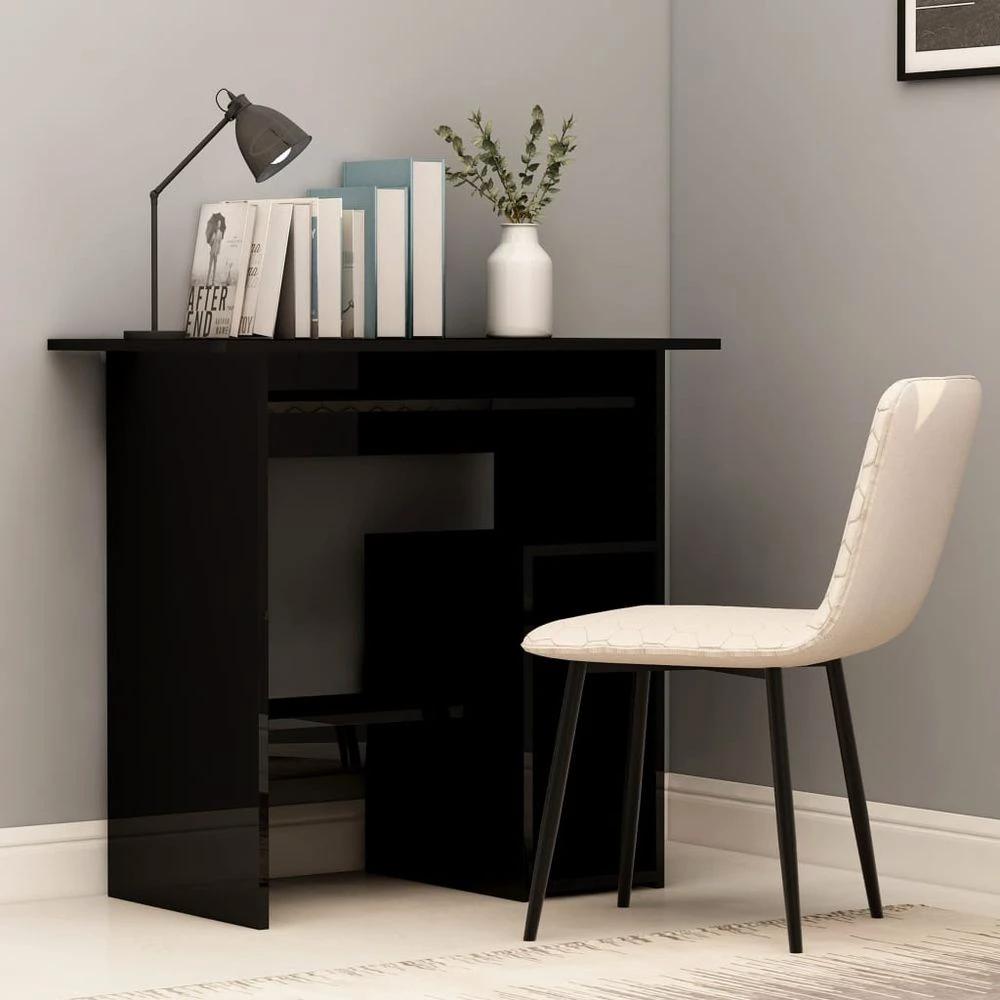 vidaXL Desk Smoked Oak 80x45x74 cm vidaXL Engineered Wood - Desks Desk