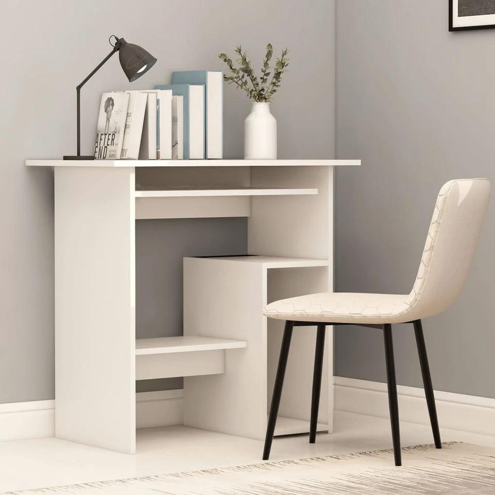vidaXL Desk Smoked Oak 80x45x74 cm vidaXL Engineered Wood - Desks Desk