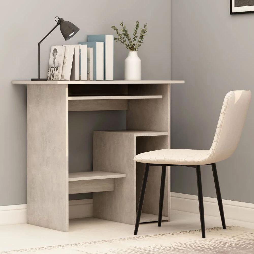 vidaXL Desk Smoked Oak 80x45x74 cm vidaXL Engineered Wood - Desks Desk