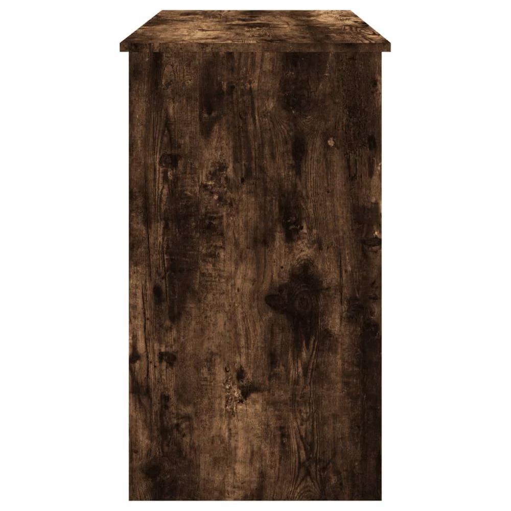 vidaXL Desk Smoked Oak 90x45x76 cm vidaXL Engineered Wood - Desks Desk