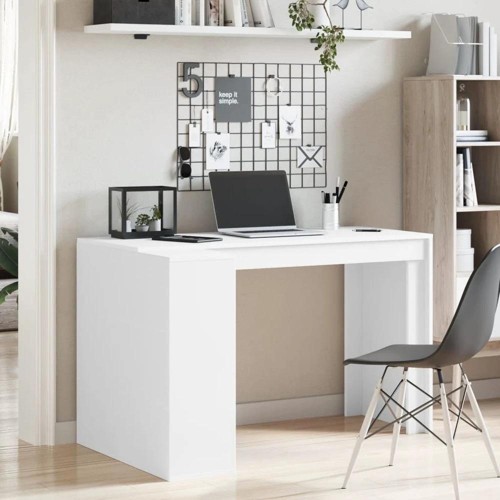 vidaXL Office Desk White 123.5x73.5x75 cm Engineered Wood - Desks Desk
