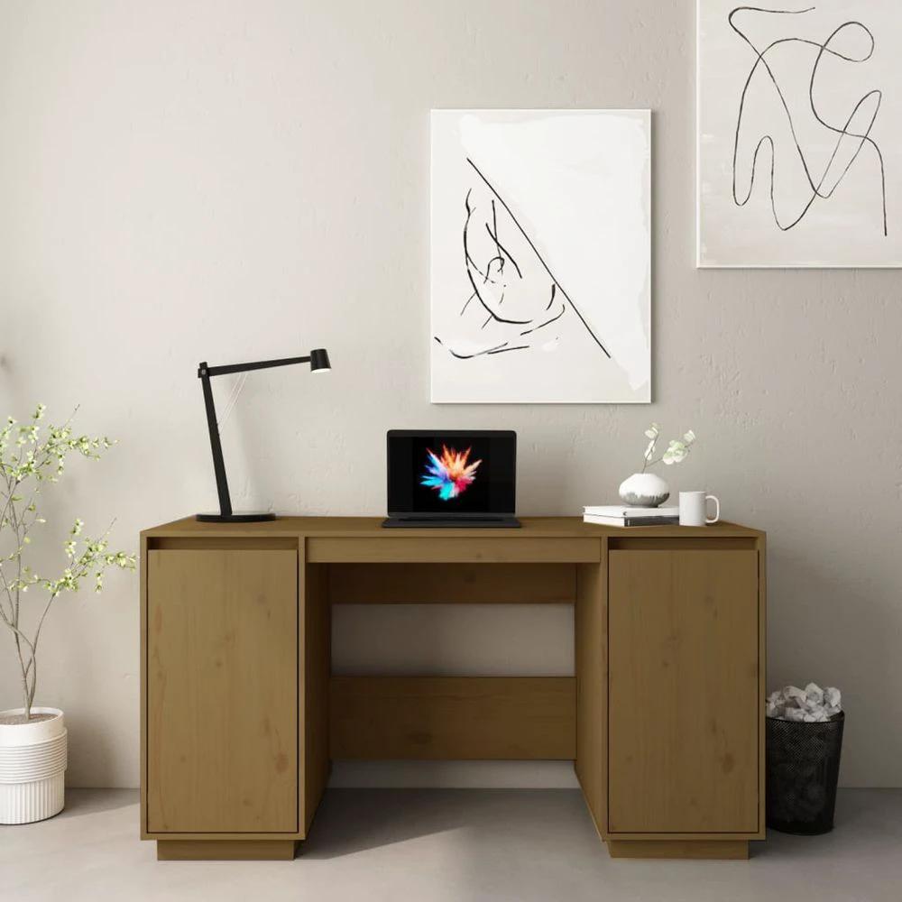 vidaXL Desk 140x50x75 cm vidaXL Solid Wood Pine - Desks Desk