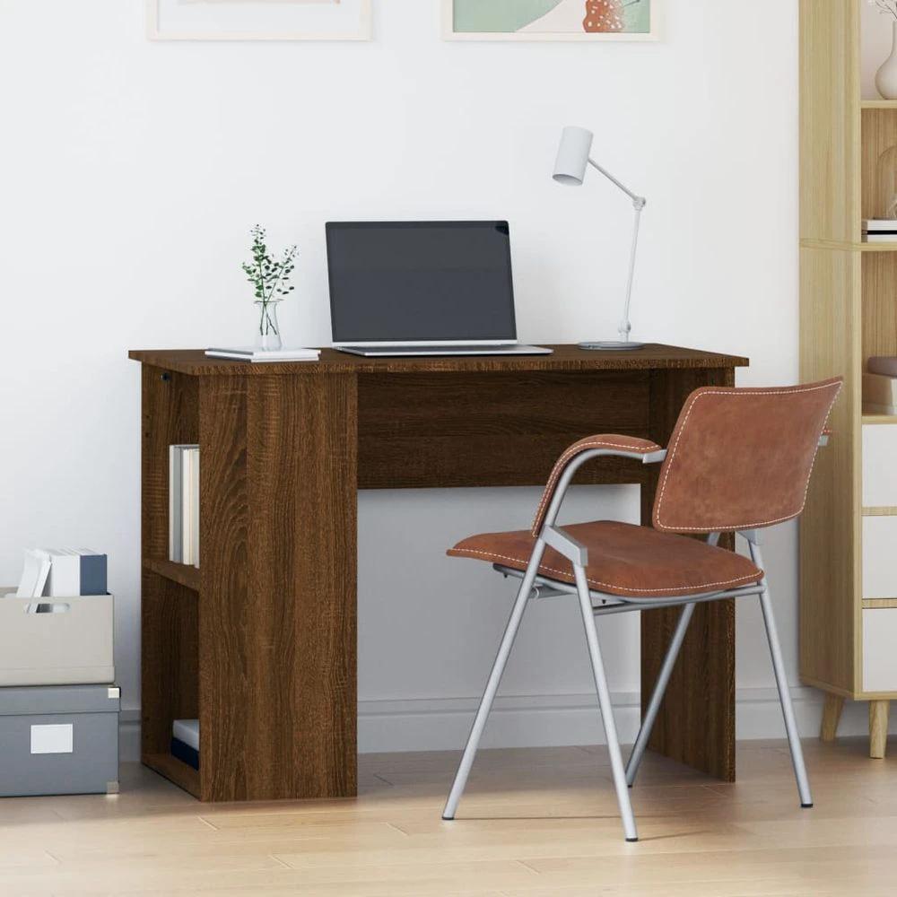 vidaXL Desk White 100x55x75 Engineered Wood - Desks Desk