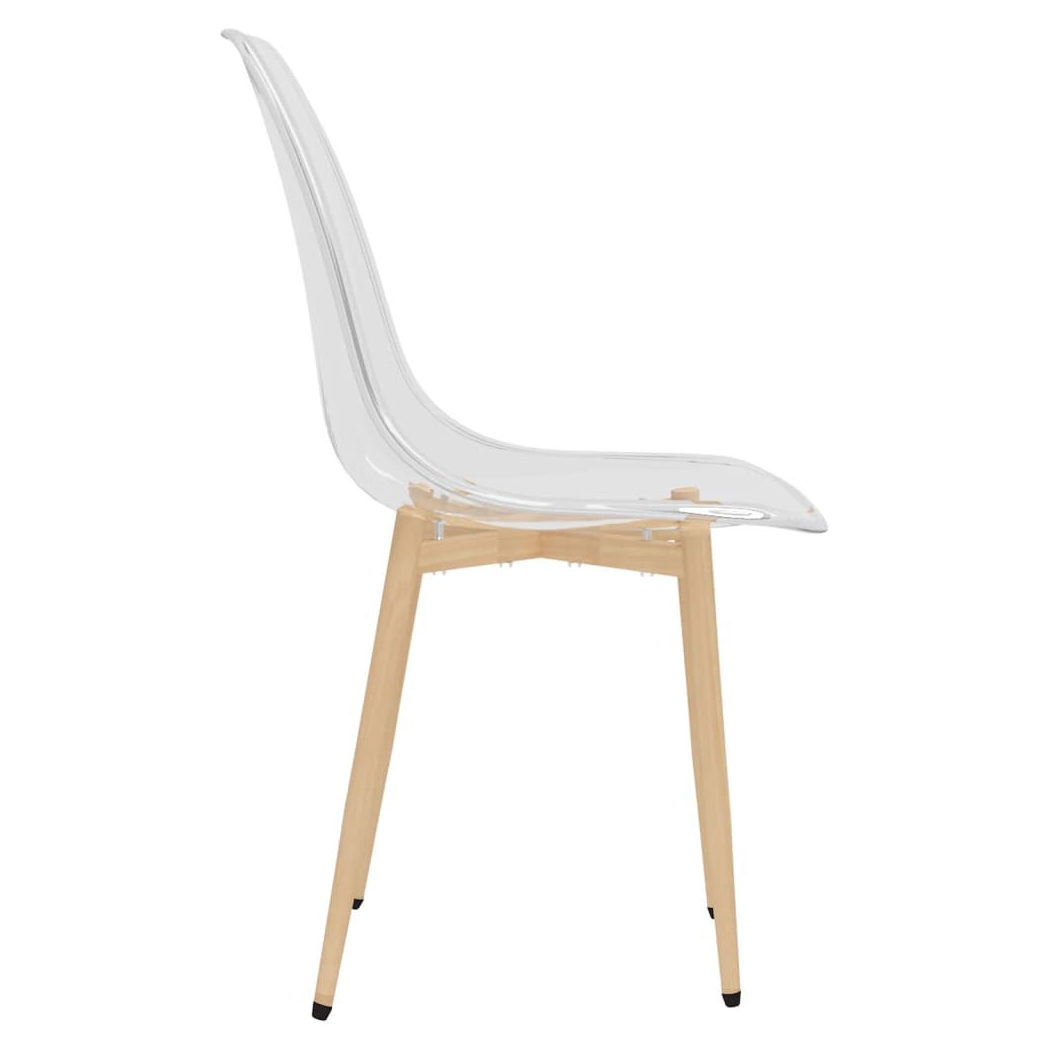 vidaXL Dining Chairs 2 pcs vidaXL Transparent PET - Uncategorized Dining Chairs