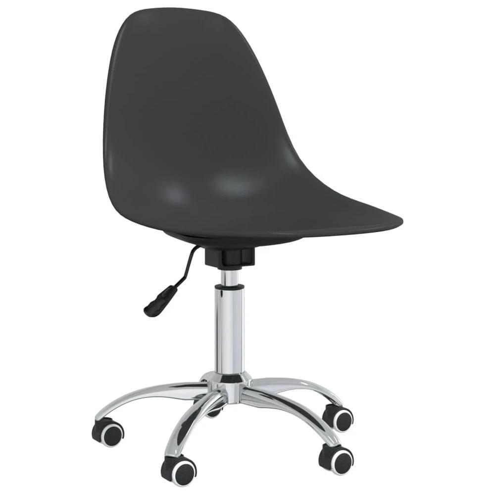 vidaXL Swivel Dining Chairs 2 pcs vidaXL Light Grey PP - Uncategorized Dining Chairs