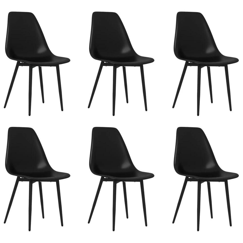 Dining Chairs 2 pcs vidaXL White PP by vidaXL