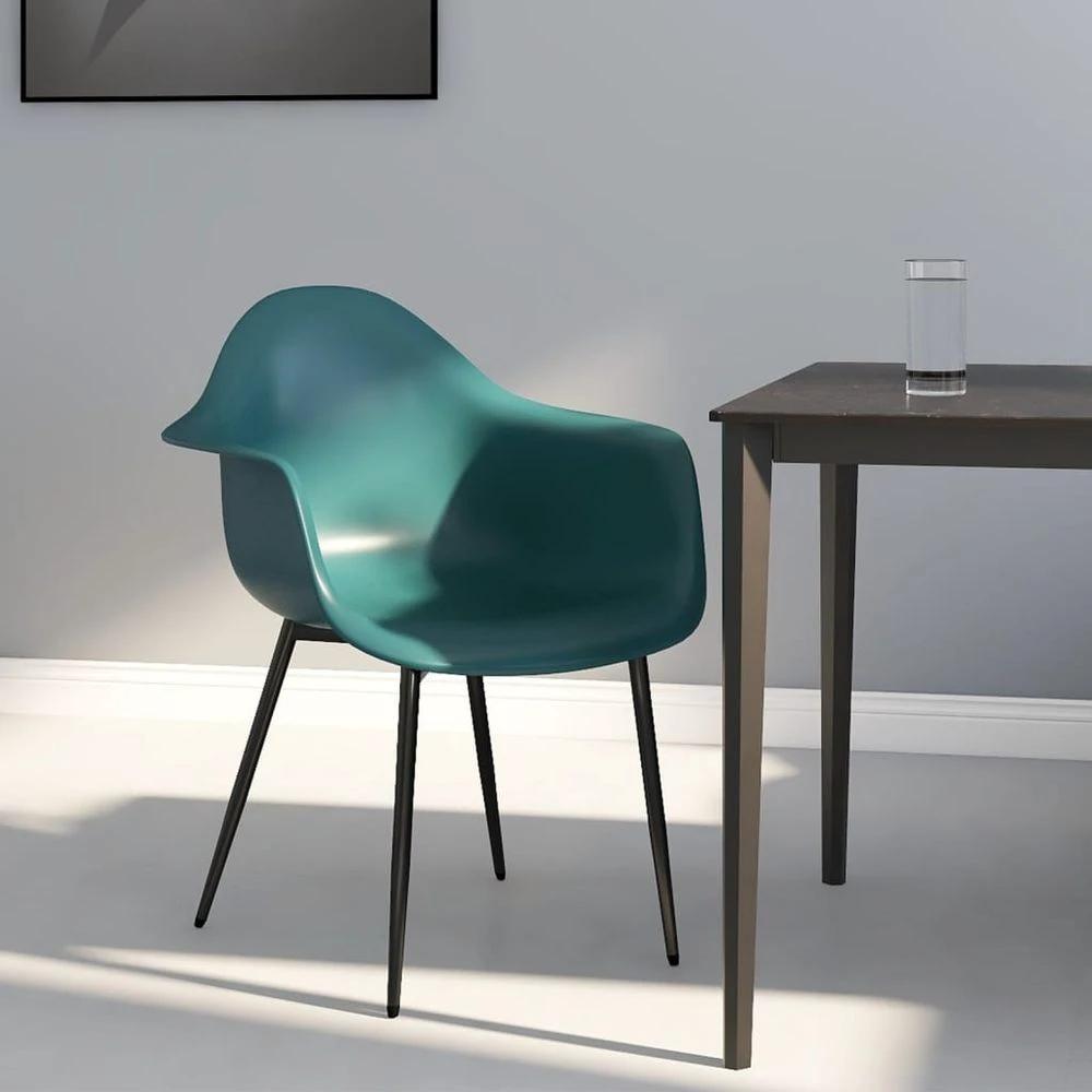 vidaXL Dining Chairs 2 pcs vidaXL White PP - Uncategorized Dining Chairs
