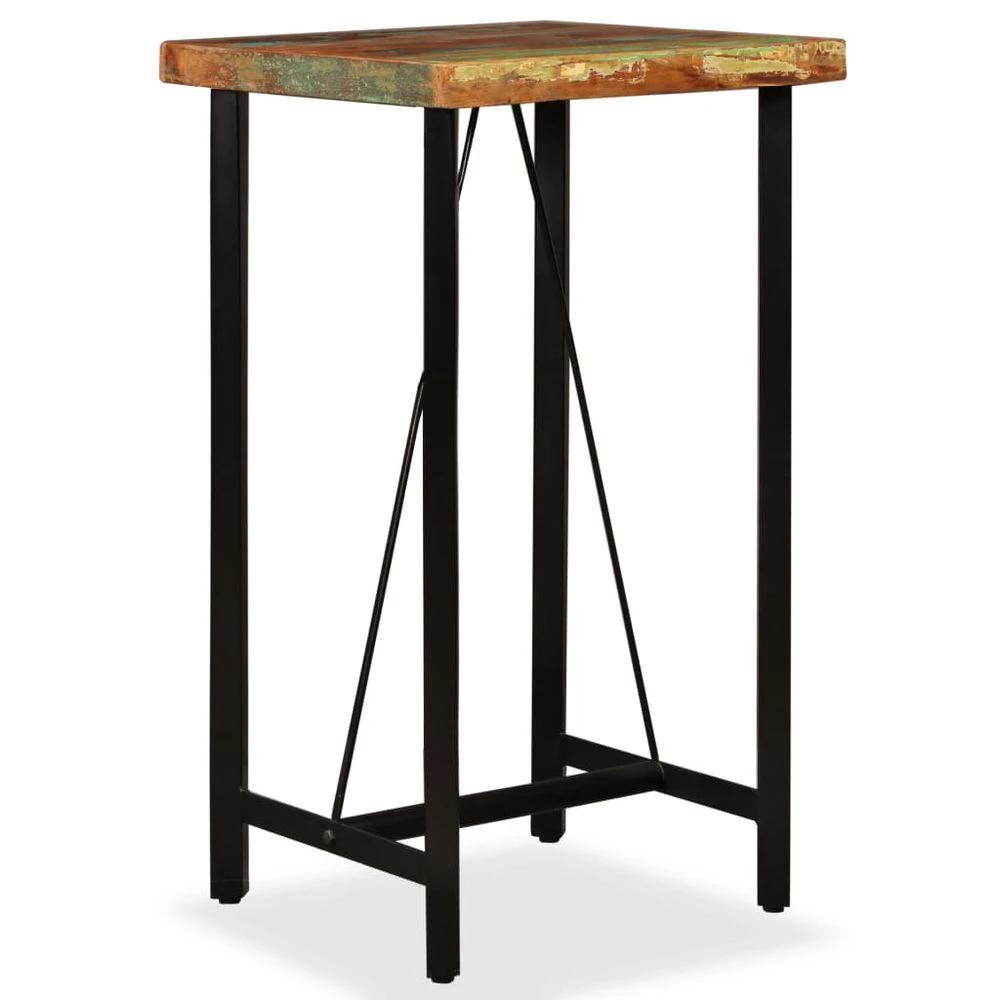 vidaXL Bar Set 3 Pieces vidaXL Solid Reclaimed Wood - Uncategorized Dining Set
