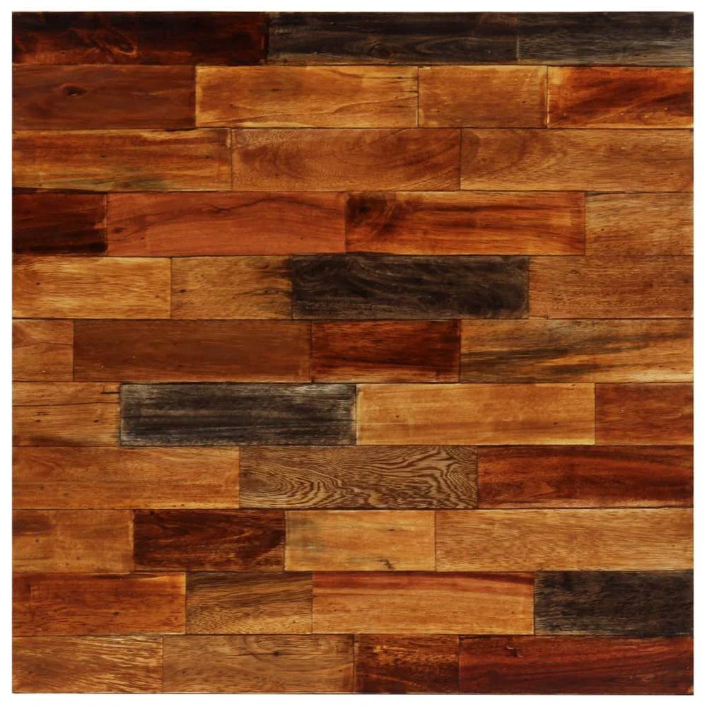 vidaXL Bar Set 3 Pieces vidaXL Solid Reclaimed Wood and Genuine Goat Leather - Uncategorized Dining Set