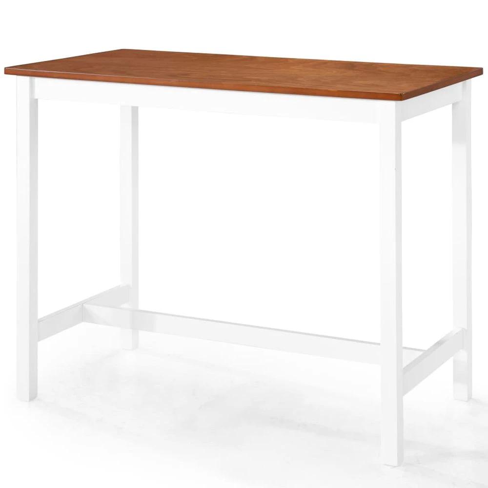 vidaXL Bar Table and Stool Set 5 Pieces vidaXL Solid Wood - Uncategorized Dining Set
