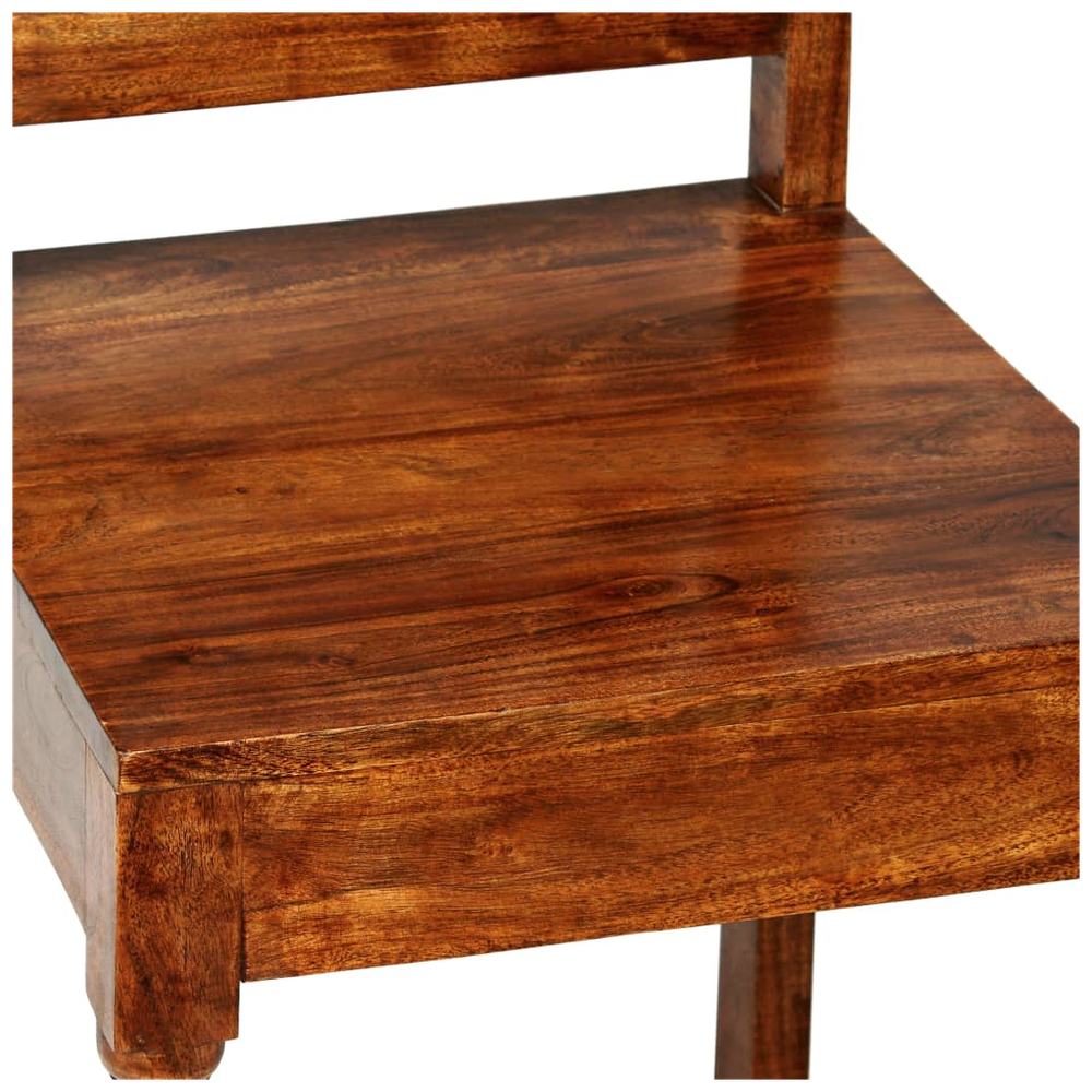 Dining Table Set 7 Piece vidaXL Solid Acacia Wood with Sheesham Finish by vidaXL