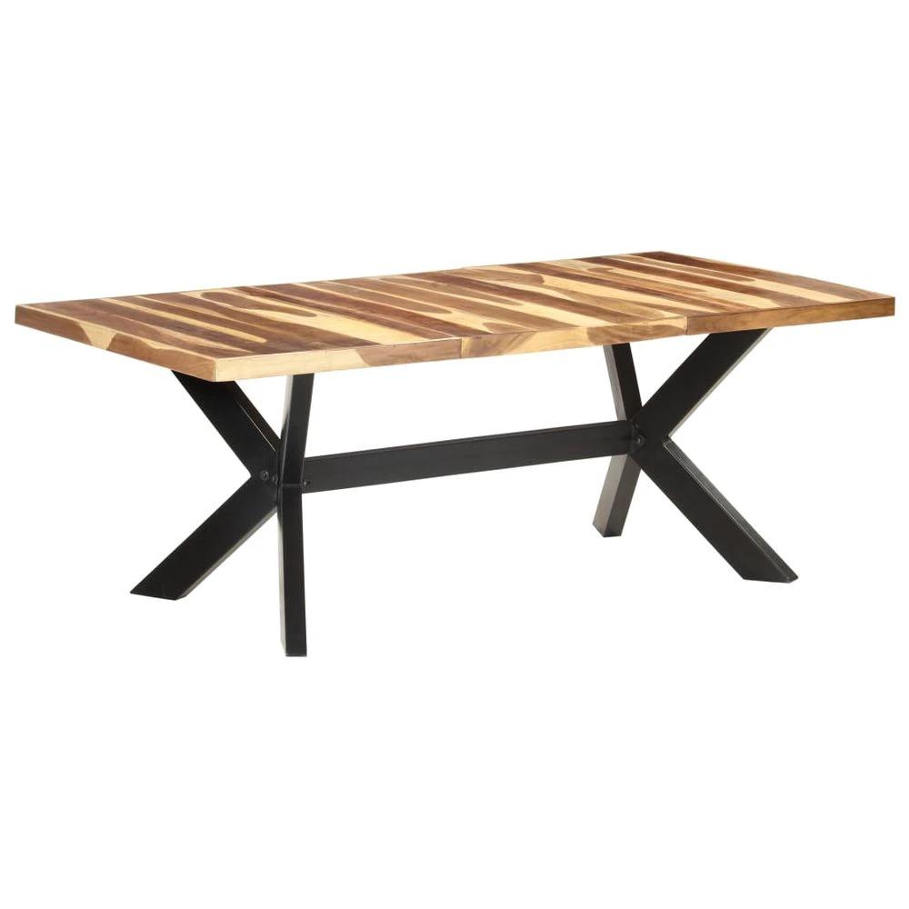 Dining Table vidaXL 120x60x75 cm Solid Wood with Honey Finish by vidaXL