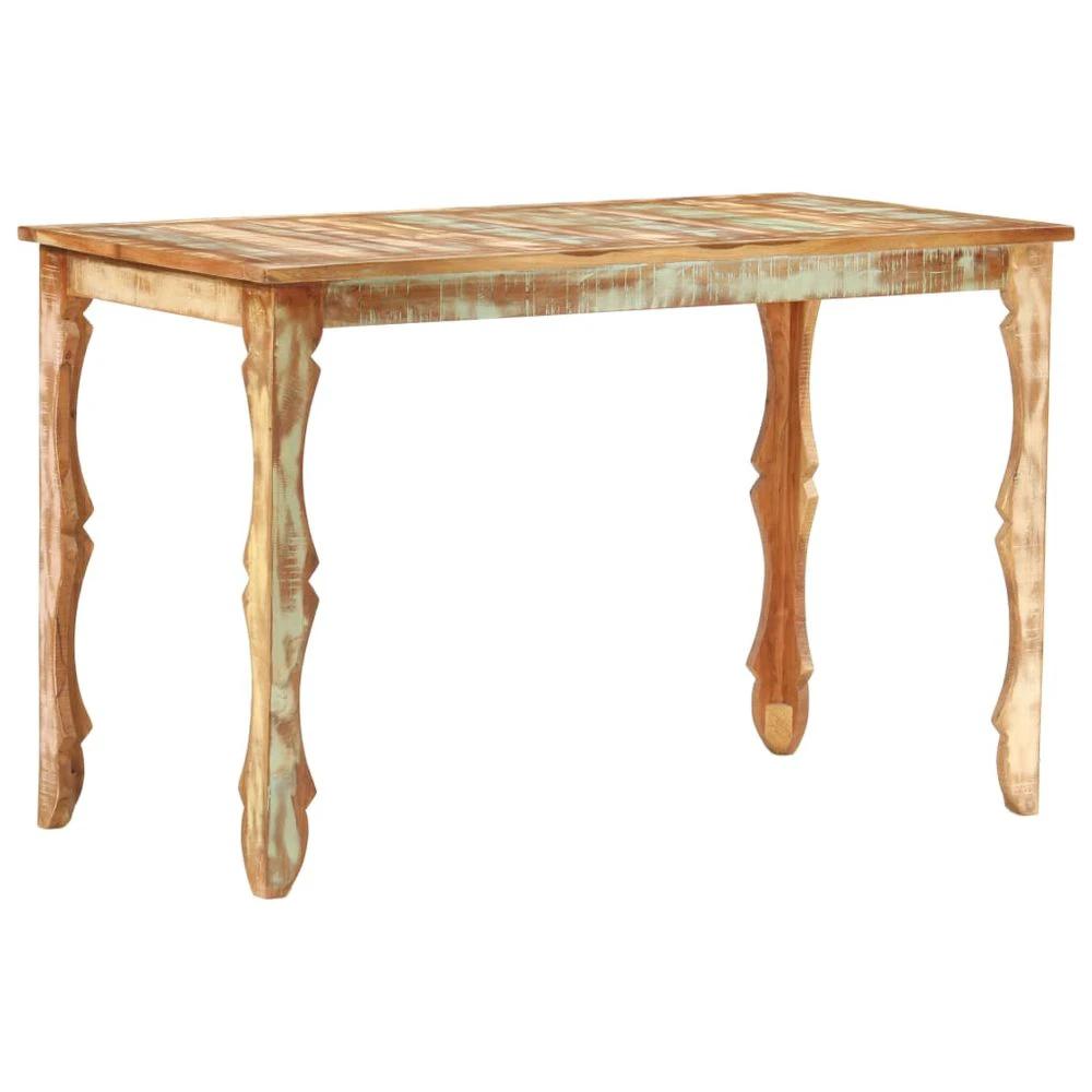 Dining Table 110x52x76 cm vidaXL Solid Wood Reclaimed by vidaXL