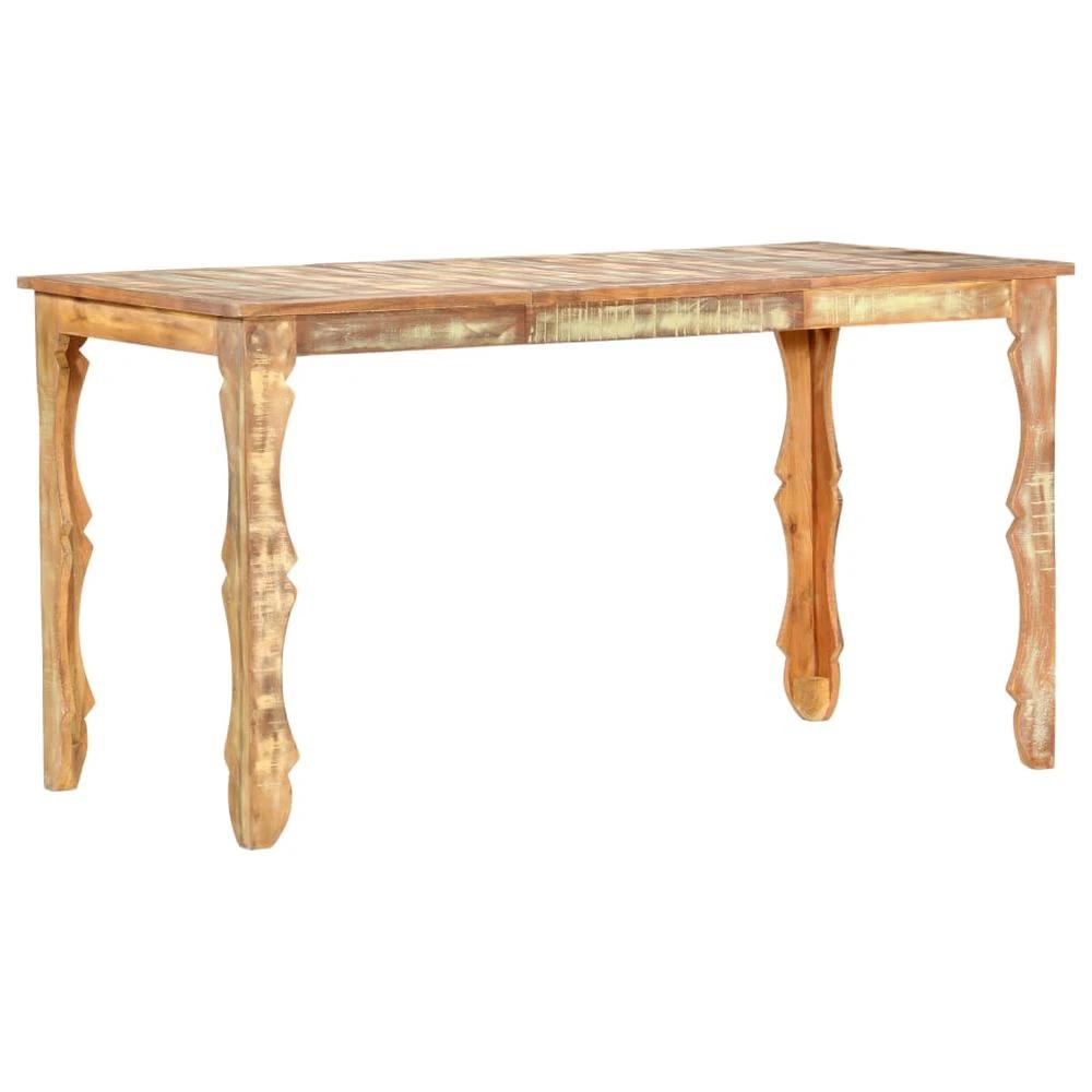 Dining Table 110x52x76 cm vidaXL Solid Wood Reclaimed by vidaXL
