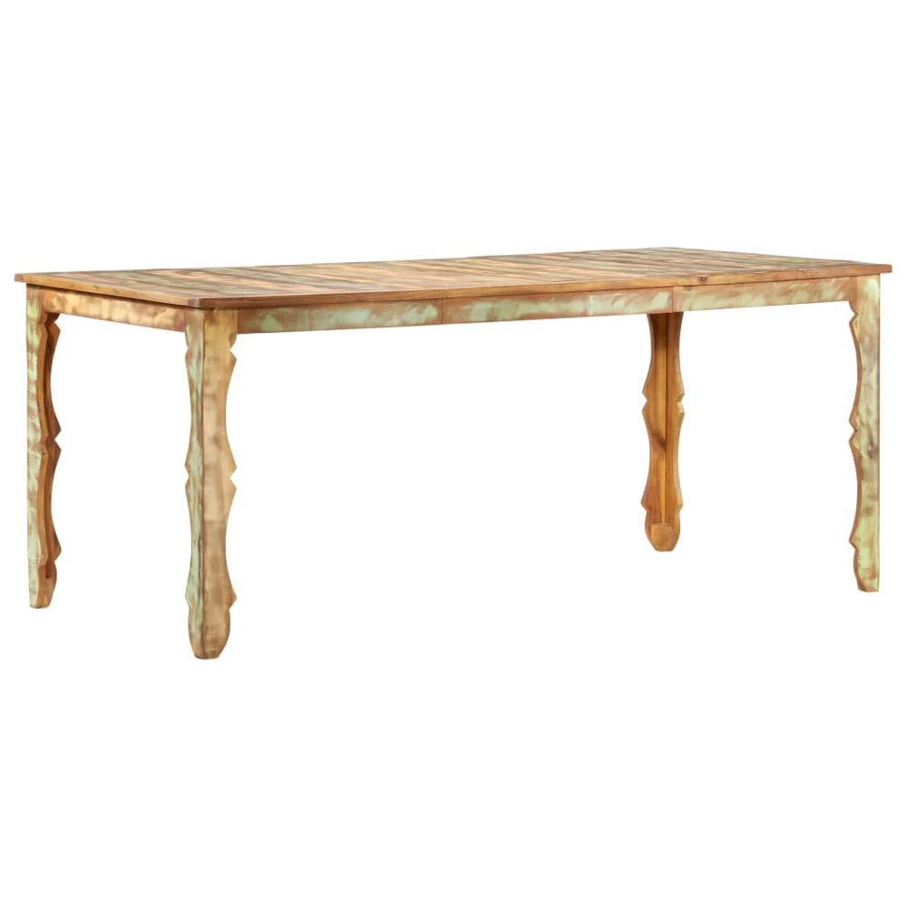 Dining Table 110x52x76 cm vidaXL Solid Wood Reclaimed by vidaXL