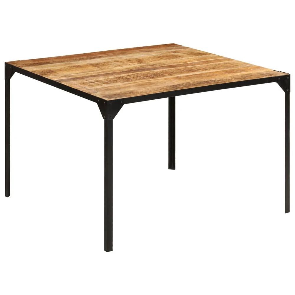 Dining Table 110x110x76 cm vidaXL Solid Wood Mango by vidaXL