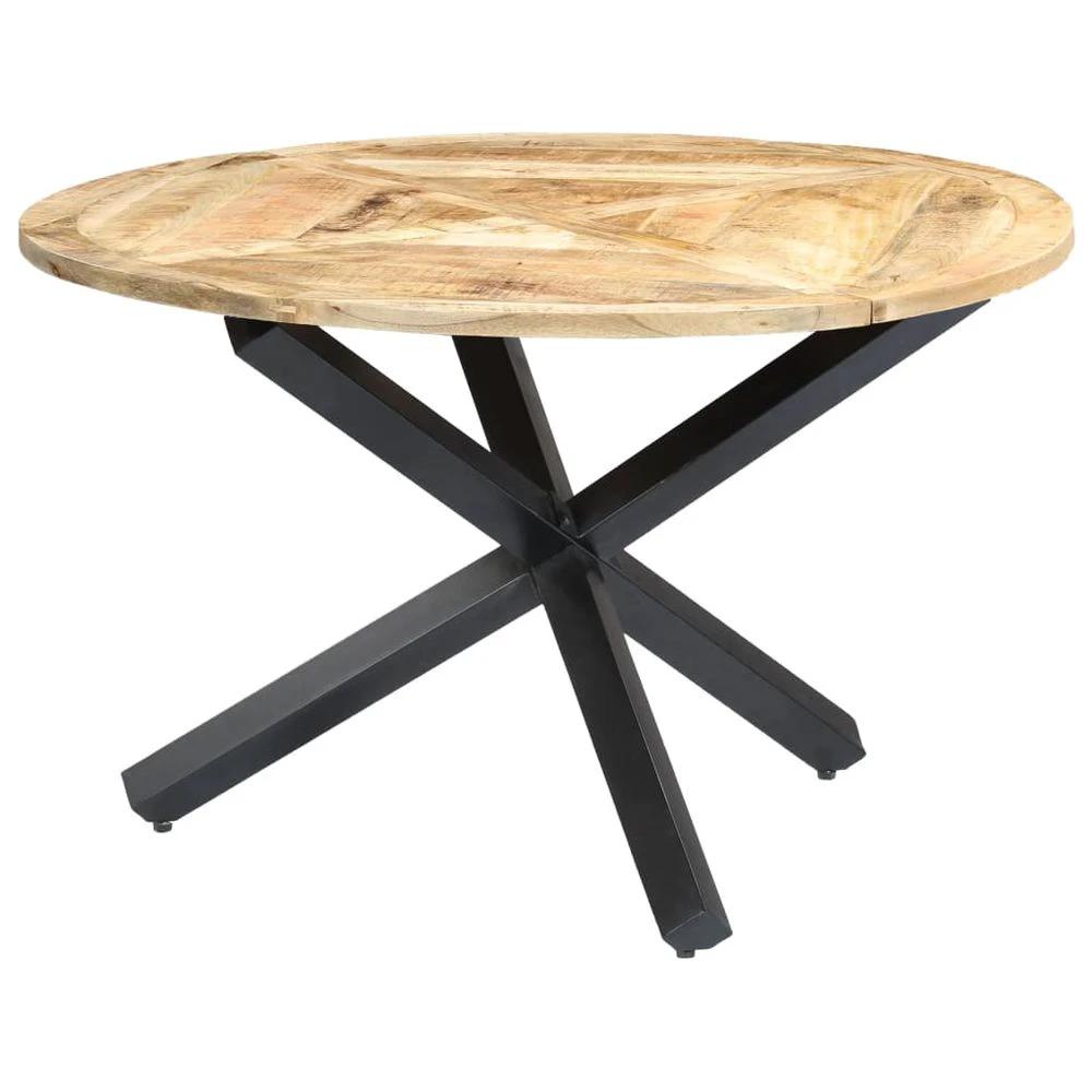 vidaXL Dining Table Round 120x76 cm vidaXL Solid Mango Wood - Uncategorized Dining Table
