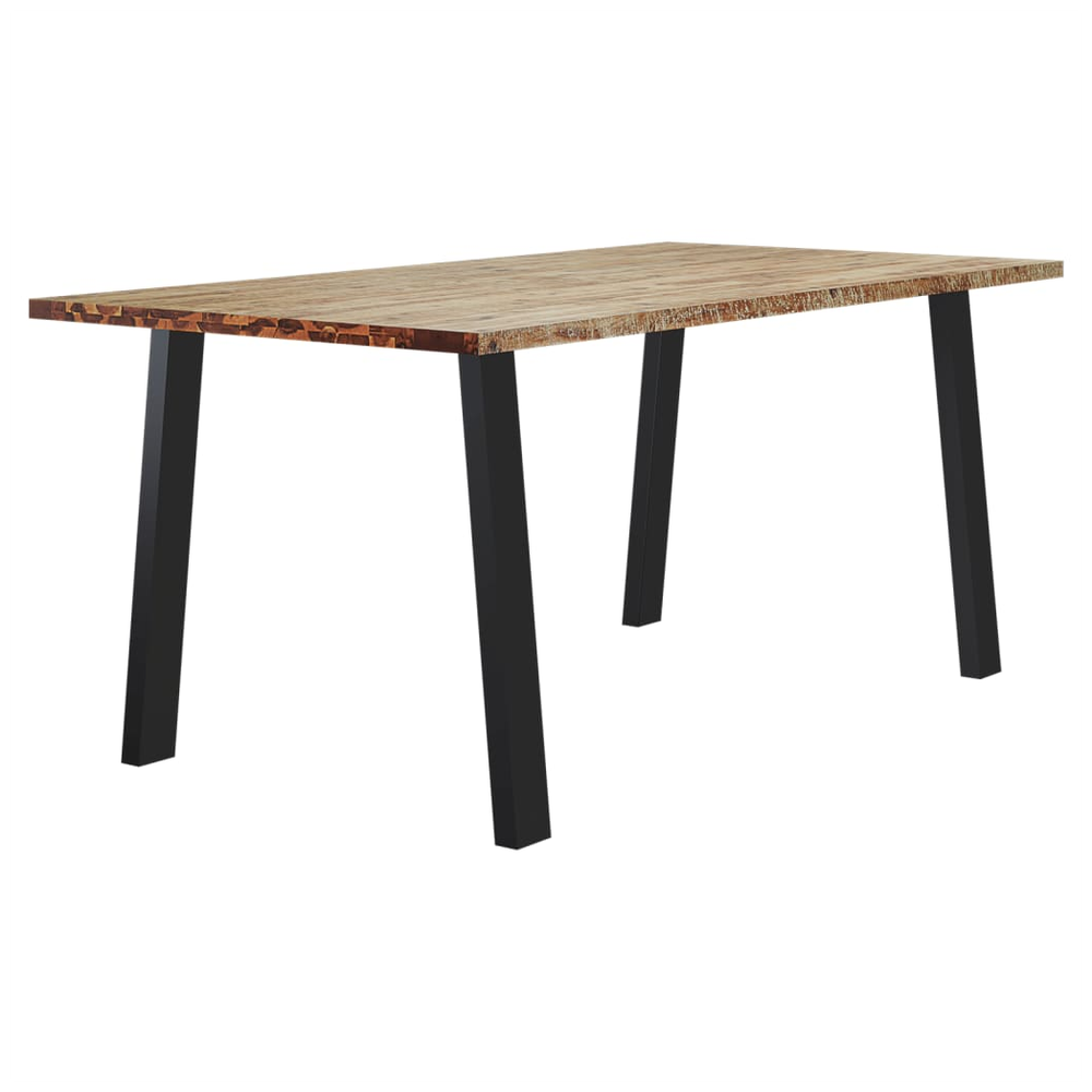 vidaXL Dining Table 150x90x75 cm vidaXL Solid Wood Acacia - Uncategorized Dining Table