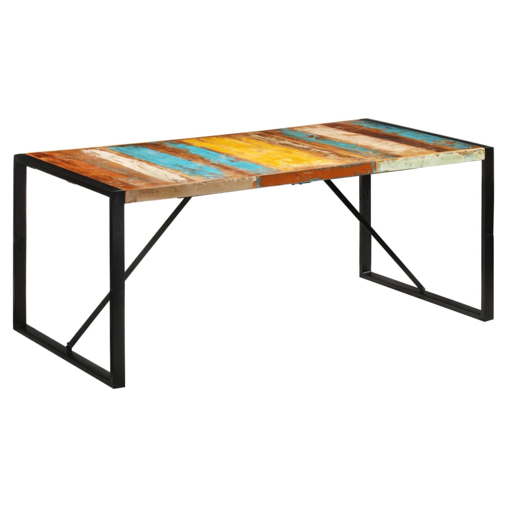 Dining Table 175x90x76 cm vidaXL Solid Wood Reclaimed by vidaXL