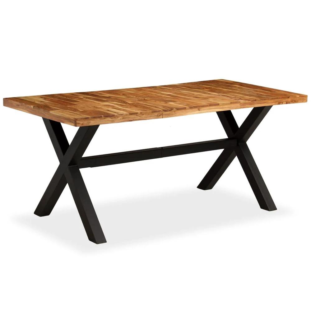 Dining Table Solid Acacia and Mango Wood vidaXL 180x90x76 cm by vidaXL