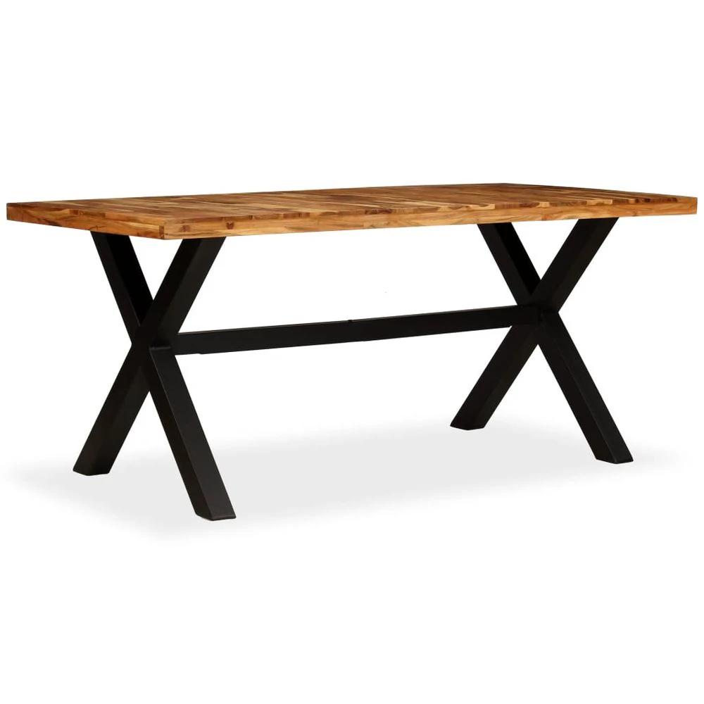 Dining Table Solid Acacia and Mango Wood vidaXL 180x90x76 cm by vidaXL