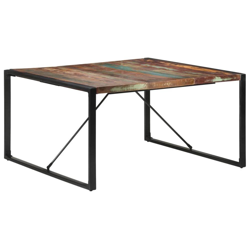 vidaXL Dining Table 140x140x75 cm vidaXL Rough Mango Wood - Uncategorized Dining Table